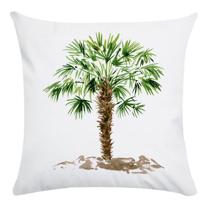 Creative Life Tree Pattern Digital Printing Short Plush Pillow Covers For Car Sofa Office Cushion Cover Home Goods