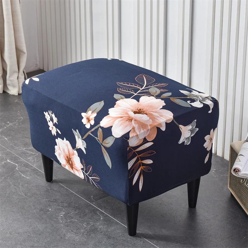 Floral impresso asa cadeira capa estiramento elastano poltrona capas nordic removível relaxar sofá slipcovers com capas de almofada de assento