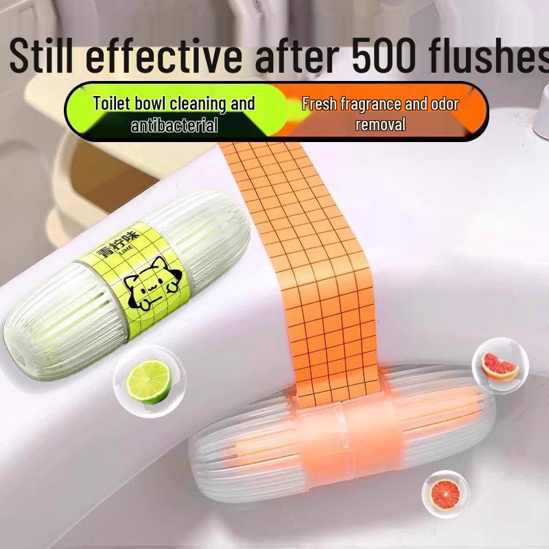 Long-Lasting Toilet Cleaning Ball & Deodorizer: Removes Odors and Yellow Stains