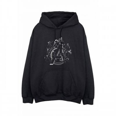 Mens Hero Circle Drawstring Hoodie