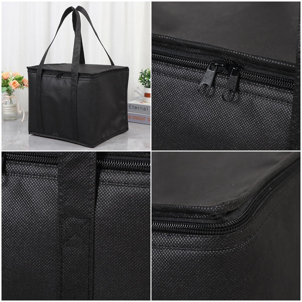 Insulated Thermal Cooler Bag Picnic Camping Food Packed Meal Dessert Waterproof Portable Foil-lined Food Storage Delivery Bag