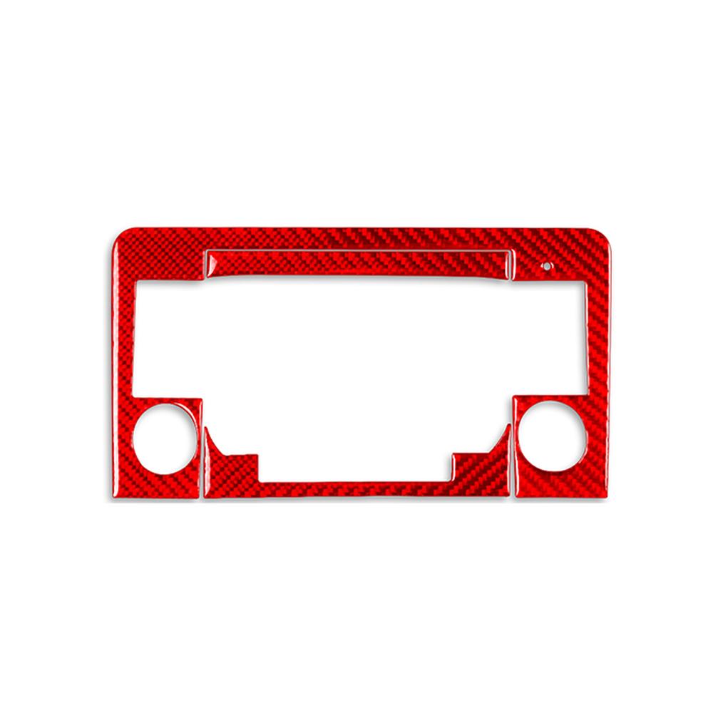 For Benz M-class W164 2005-2011 Real Carbon Fiber Radio Navigation Panel Trim Cover Car Interiors Accessories Decoration Sticker