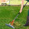 Weeding Rake Steel Thatch Rake with Adjustable Double-Sided Rake Tine Detachable Long Handle Garden Grass Grooming Rake for Healthy Lawn