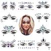 1PC Maskerade Glänzendes Gesicht Dekoration 3D Kristall Aufkleber Musik Festival Trendy Glänzende Acryl Bohrer Aufkleber Temporäre Tattoo Aufkleber