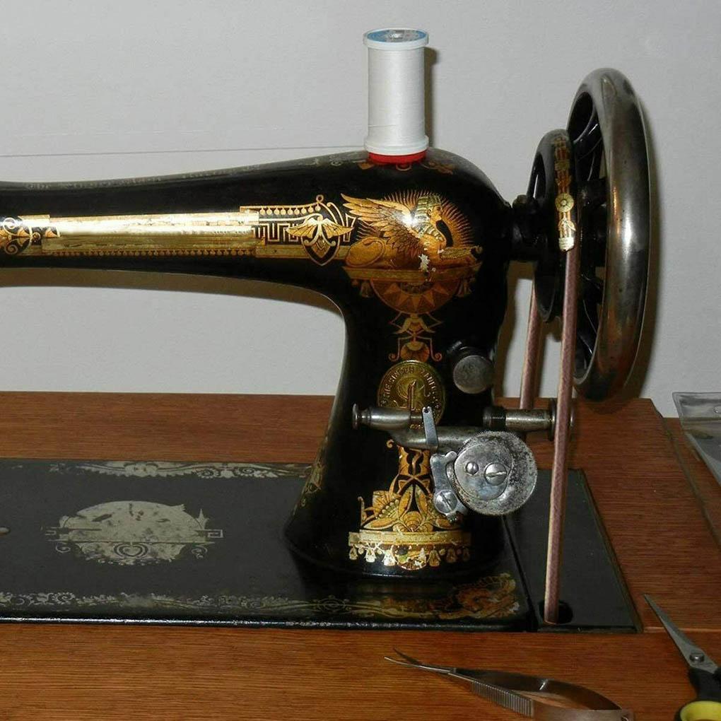 2 kusy Kožený řemen šicího stroje Domácí Vintage Šlapací řemen Retro Módní Příslušenství stroje Silná Odolnost v tahu