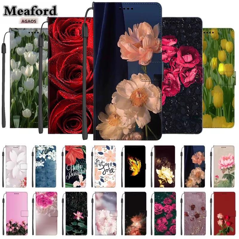 Protector Luxury Leather Case For Xiaomi Mi 11 Ultra Flip Magnetic Wallet Book Case Shockproof Relief Flower Coque Cover Capa