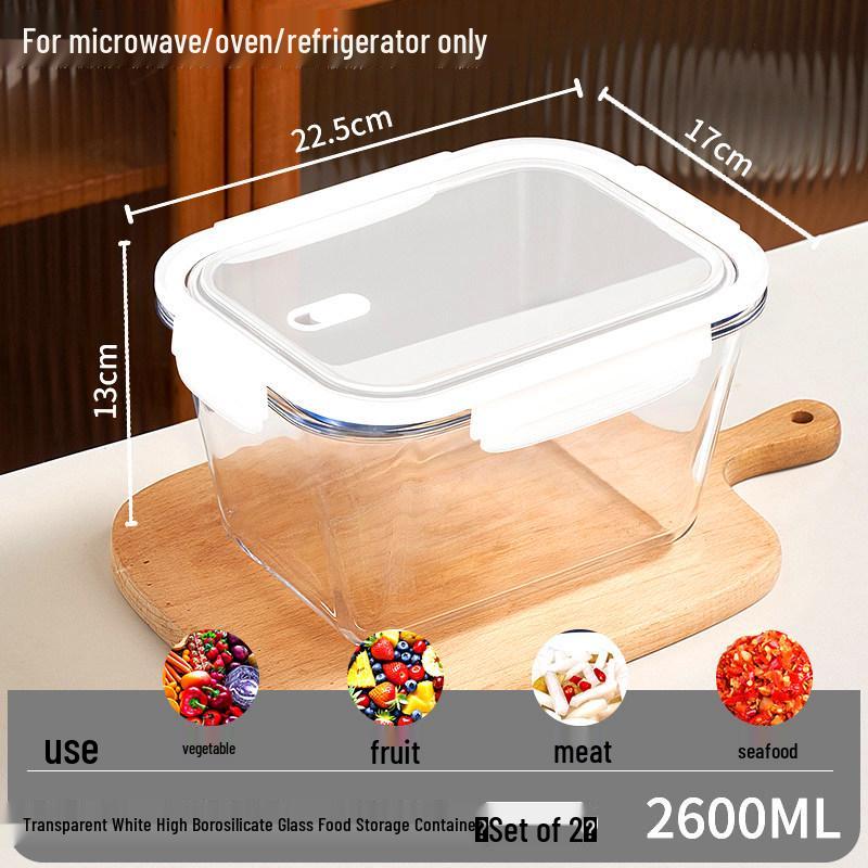 Glass Kimchi Jar with Lid - Sealed Pickled Radish Container