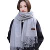 Women's Thick Cashmere Scarf - Versatile Japanese & Korean Style Shawl for Autumn & Winter