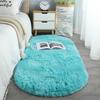 Oval Soft Silkly Plush Carpet Modern Home Decor Living Room Sofa Coffee Table Floor Rug Girl Bedroom Foot Mat Balcony Cushion
