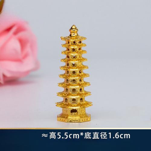 Buddhas Werkzeug aus Zinklegierung im chinesischen Stil, Amitabha Buddhas kleine Pagode, Kräuterornament des Apotheker-Buddha Feng Shui Buddhismus
