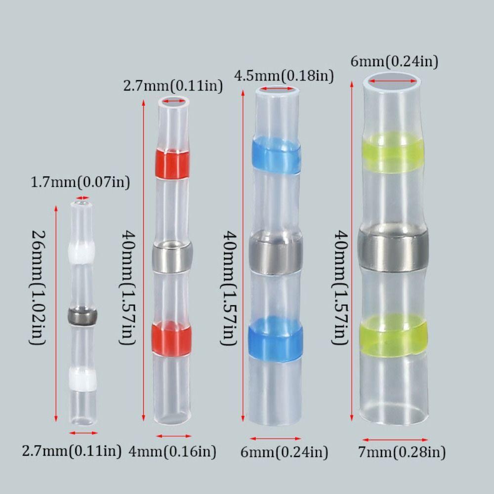 200pcs Insulated Electric Copper Tape Solder Sleeve Waterproof Electrical Terminals  Electrical Wire