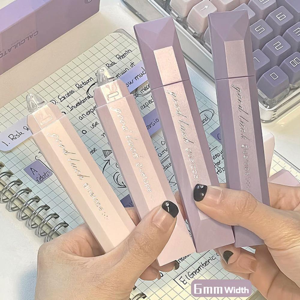 4PCS Gradient Color Dot Glue Tape Erasable Glue Tape Pen New Rolling Glue Tape  School Office