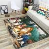Cute Pets Dogs Cats Area Rug, Farm Animal Floor Mat