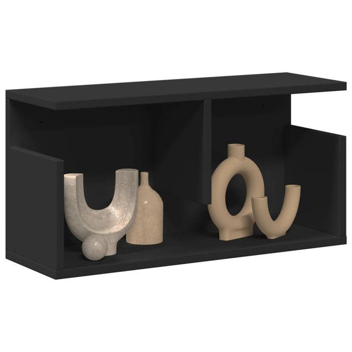 VidaXL Wall Cabinet 60x20x30 Cm Black Engineered Wood 854824