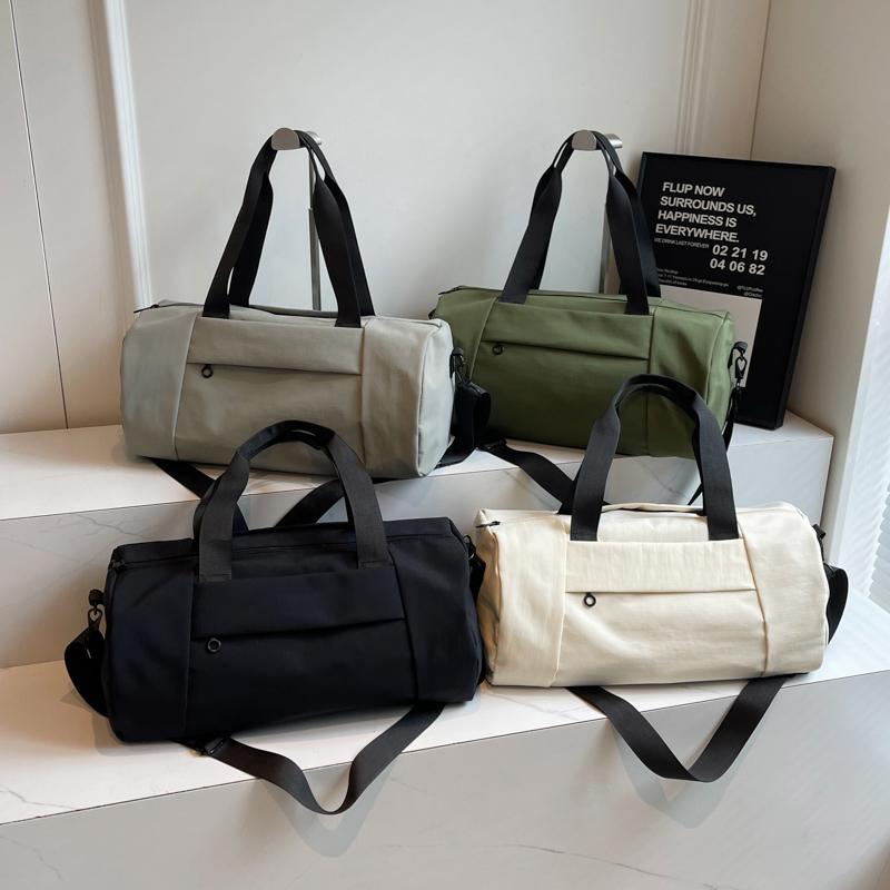 Nylon Reißverschluss Heißer Verkauf Reisetasche Große Kapazität Einfarbig Einfache Mode Schultertasche Weiche Reisen Umhängetasche