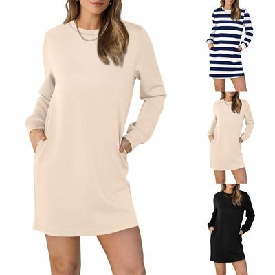 Women's Long Sleeve Casual Sundress Dress