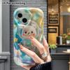 Phone Case: 2D flat design suitable for iPhone 18 17 16 15 14 13 Pro protective case, Empty Space Astronaut Bear, perfect Christmas and Halloween holi