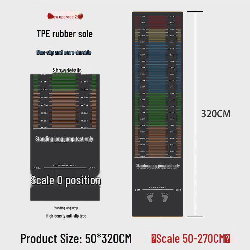 Tappetino Spesso Antiscivolo per Allenamento del Salto in Lungo Datangyu