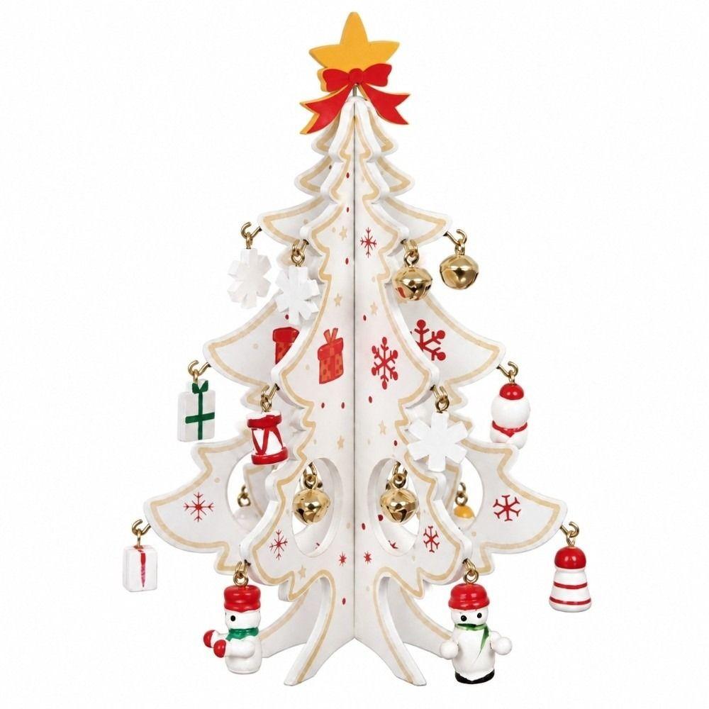 Stereo Christmas Tree Decorations Wooden With Pendant Christmas Tree Home Decoration