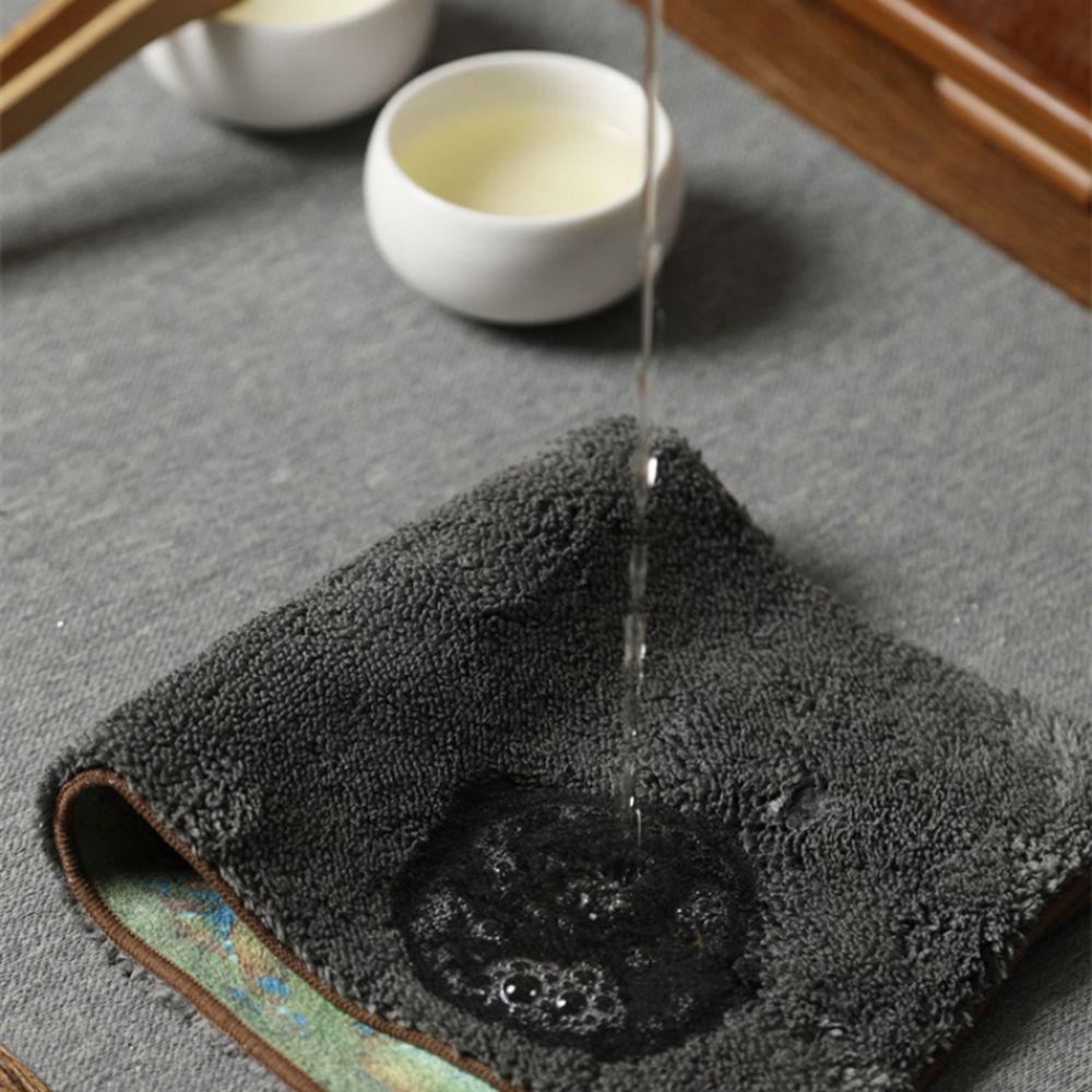 Chinese Household High-end Tea Set Accessories Professional Tea Towel Tea Napkin Table Mats Rag