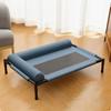 Elevated Pet Bed with Bolster Breathable Mesh Center Padded Ventilated