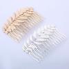 Headwear Disk Hair Hair Comb Leaves Shape Leaves Crown Leaf Tiara Bride Crown Wedding Tiara