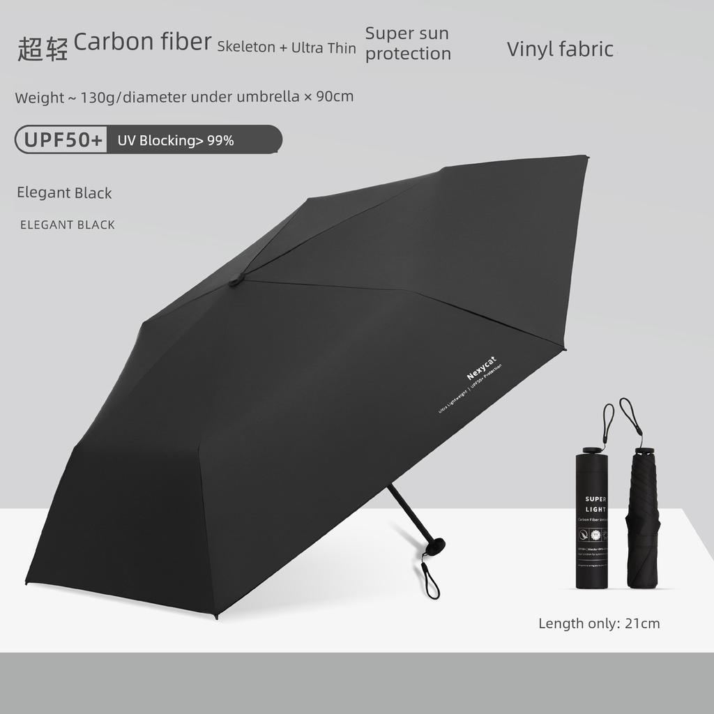 Aluminum Alloy Ultra-Light Mini Compact Portable Folding Pencil Umbrella Sun Protection Uv Protection Sunshade Umbrella for Women
