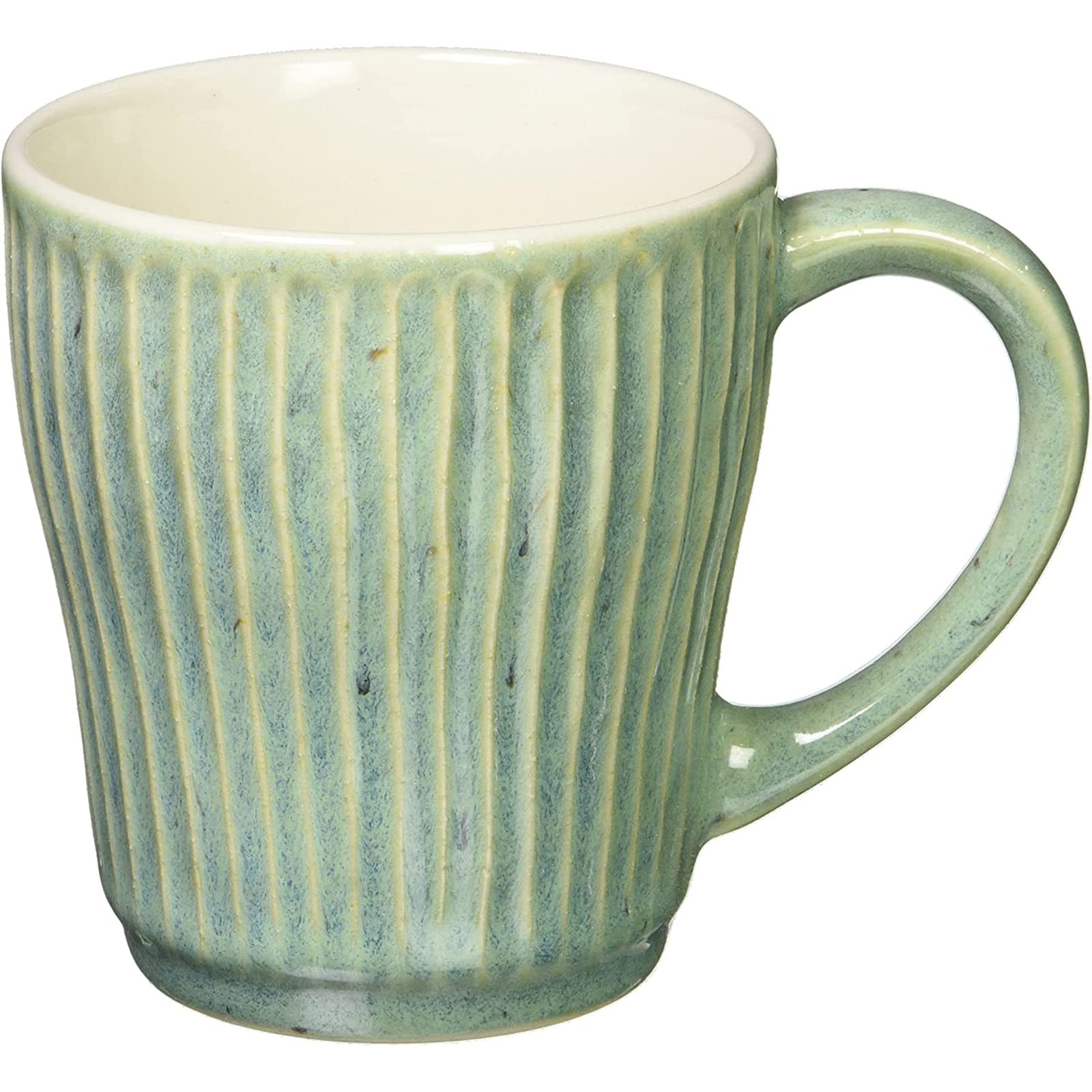 

Aito Seisakusho Light Mino Made in 266404 Ripple Mug, Approx. 330ml, Green, Ware, Japan,