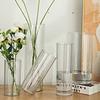 Modern Acrylic Cylinder Vase Striped Style Decorative Bottles  Restaurant Centerpiece
