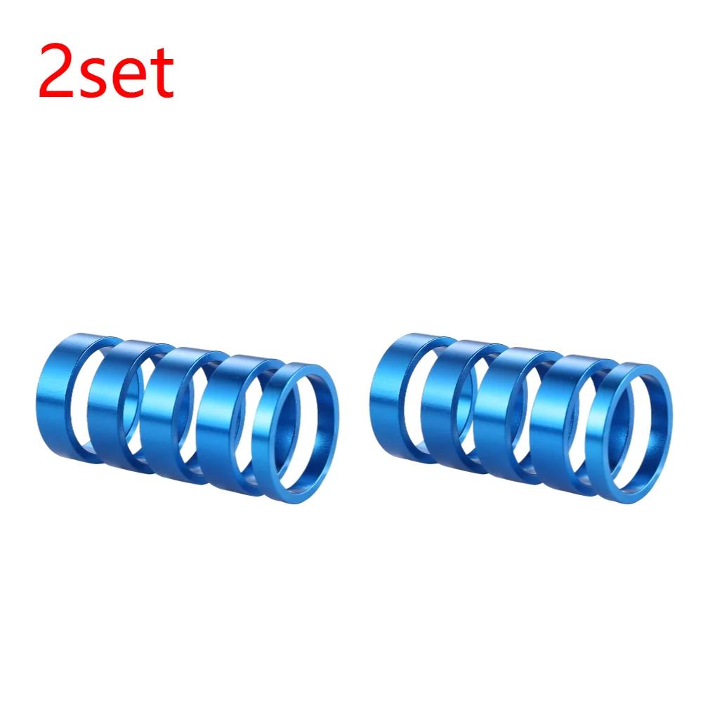 1/2/4set Aluminum Alloy Bike Headset Washer Mountain Bicycle Front Fork Washer Bike Stem Handlebar Spacers Ring Gasket