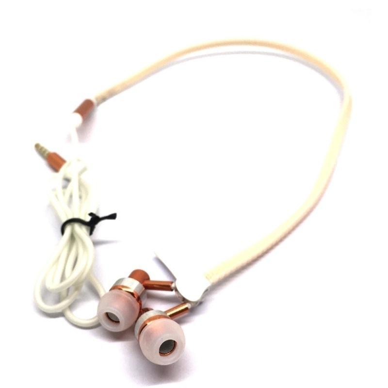 3.5mm Glow In The Dark Earphones Glow Earbuds Metal Zipper Glowing Headset Luminous Light Stereo Han