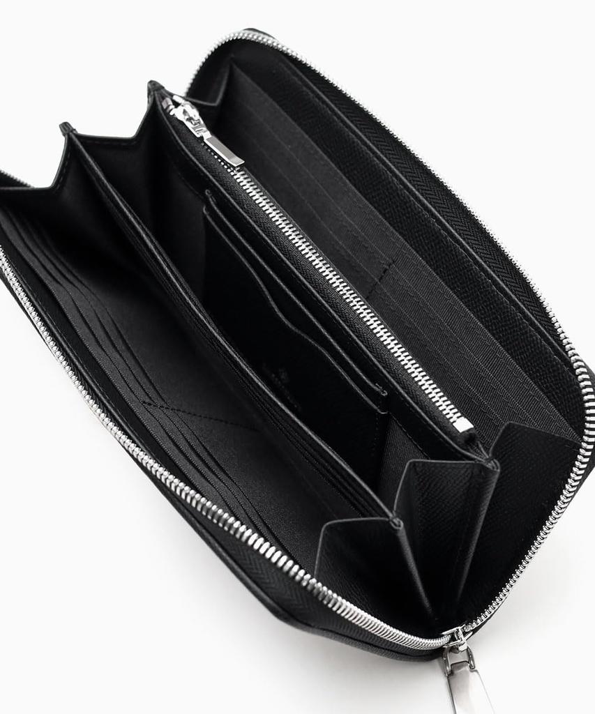 Dressteria Airedale Round Zipper Long Wallet No. 863613 Black