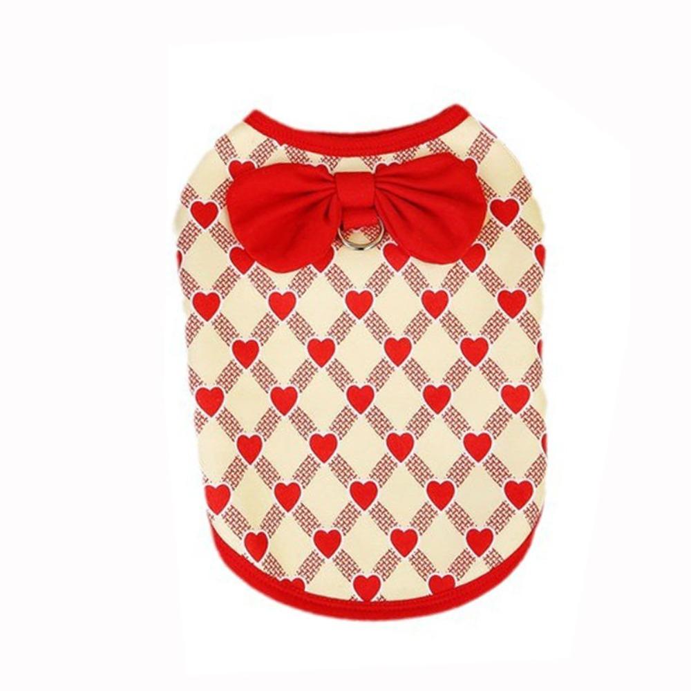

Big Bow Pet Dog Vest Dog Supplies Pet Clothes Chihuahua Cat Dog Coat Small Medium Dogs XL красный