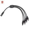 Y-Type 4-to-1 MC4 Solar Connector with Flame-Retardant PPO Cable