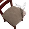 4/6 Pieces, Elastic Lace Up Dining Chair Seat Cover, Thick and Warm, Removable and Washable, Waterproof, Oil Resistant, Anti Slip, Solid Color