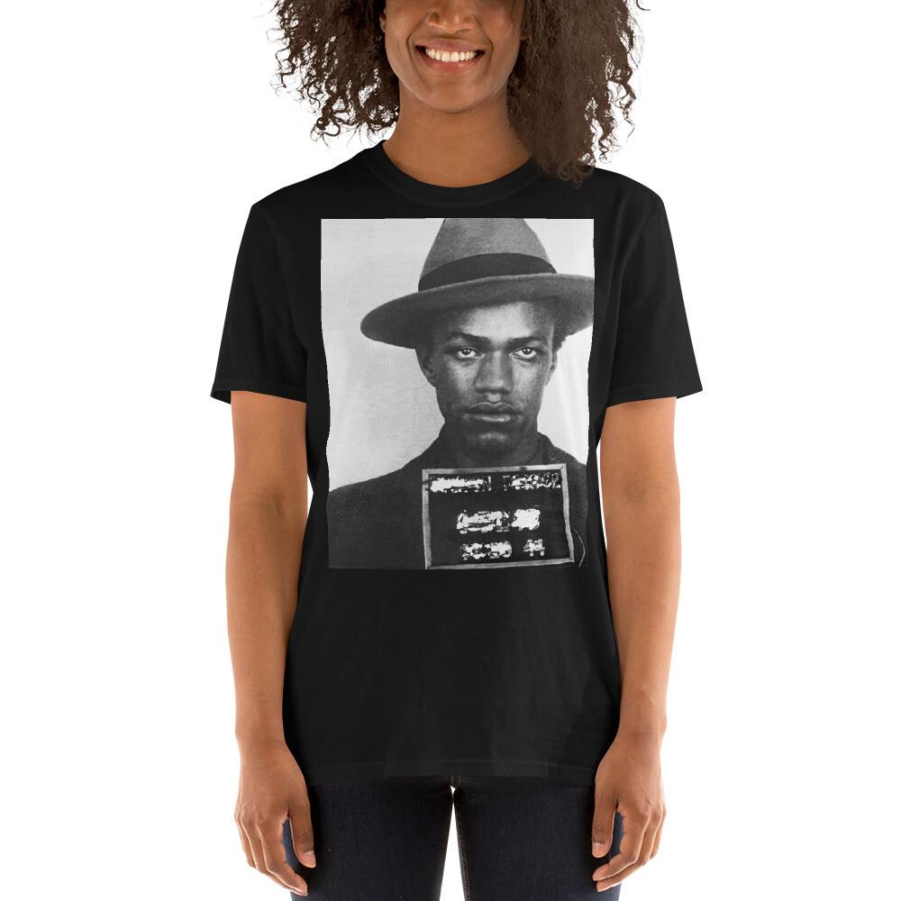 Malcolm X Mug Shot Mugshot Vertical Tee Tees Tshirt TShirt Unisex T-Shirt L