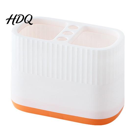 Compact Desk Organizer for Supplies Desktop Pen Holder Compartments Thickened Plastic Organizer Macaron Office Storage Color Vertical Pattern