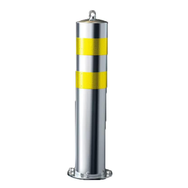 Stainless Steel Fixed Warning Bollard with Lifting Ring