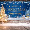 Large Christmas banner background "Merry Christmas" banner indoor background party decoration Christmas party decoration