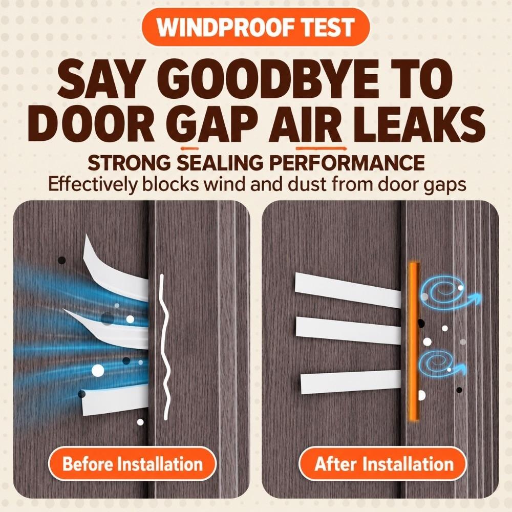 Anti-Collision Door Weather Stripping Flexible Door Gap Seal Door Seal Strip Entry Door Sealing