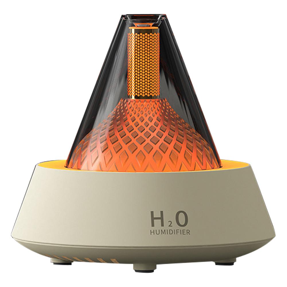 250ml Campfire Flame Fire Diffuser Auto Shut-Off Ultrasonic Aroma Diffuser Night Light Cool Mist Humidifier with Remote Control