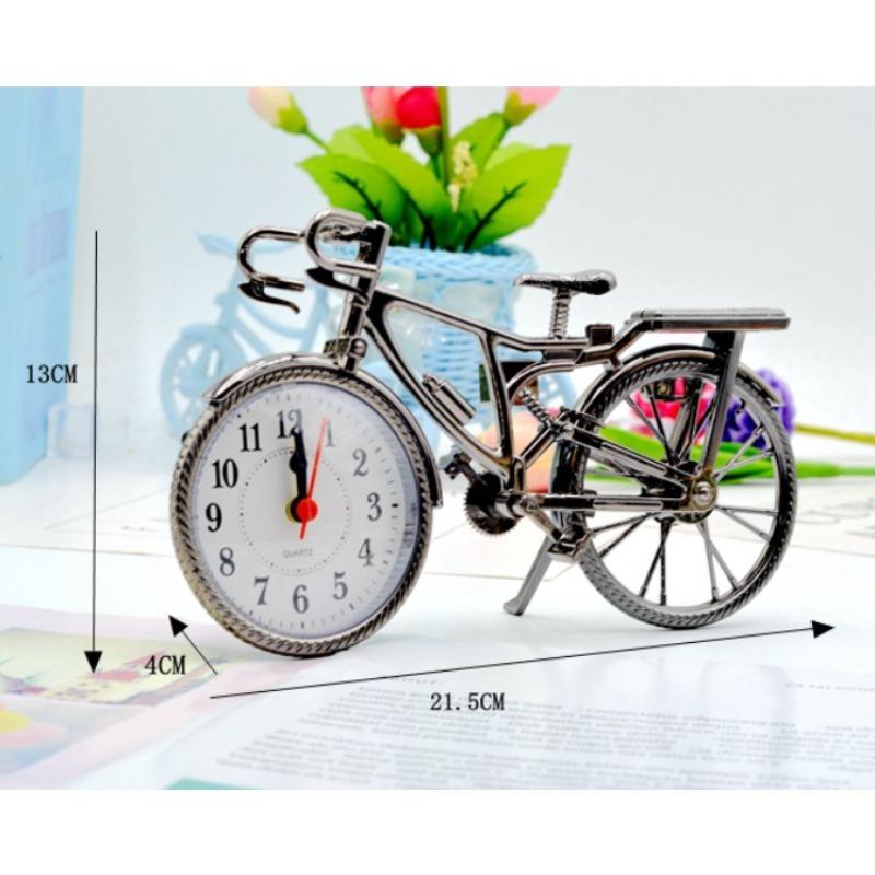 1pc Fashion Tide Retro European and American Bicycle Alarm Clock Set Table Clock