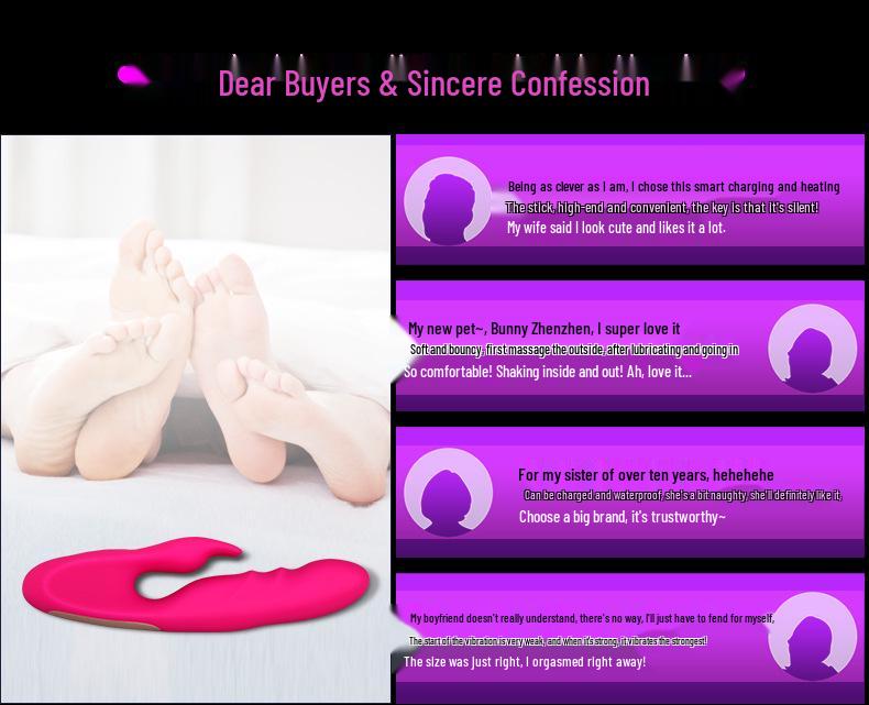 Double-Ended Electric Silicone Massager - Little King Kong Vibrator