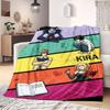 Death Note Chic Print Flannel Blanket, Cartoon Character Decor for Home, Warm Bedding for Beds, Portable Nap Throw_LIAN