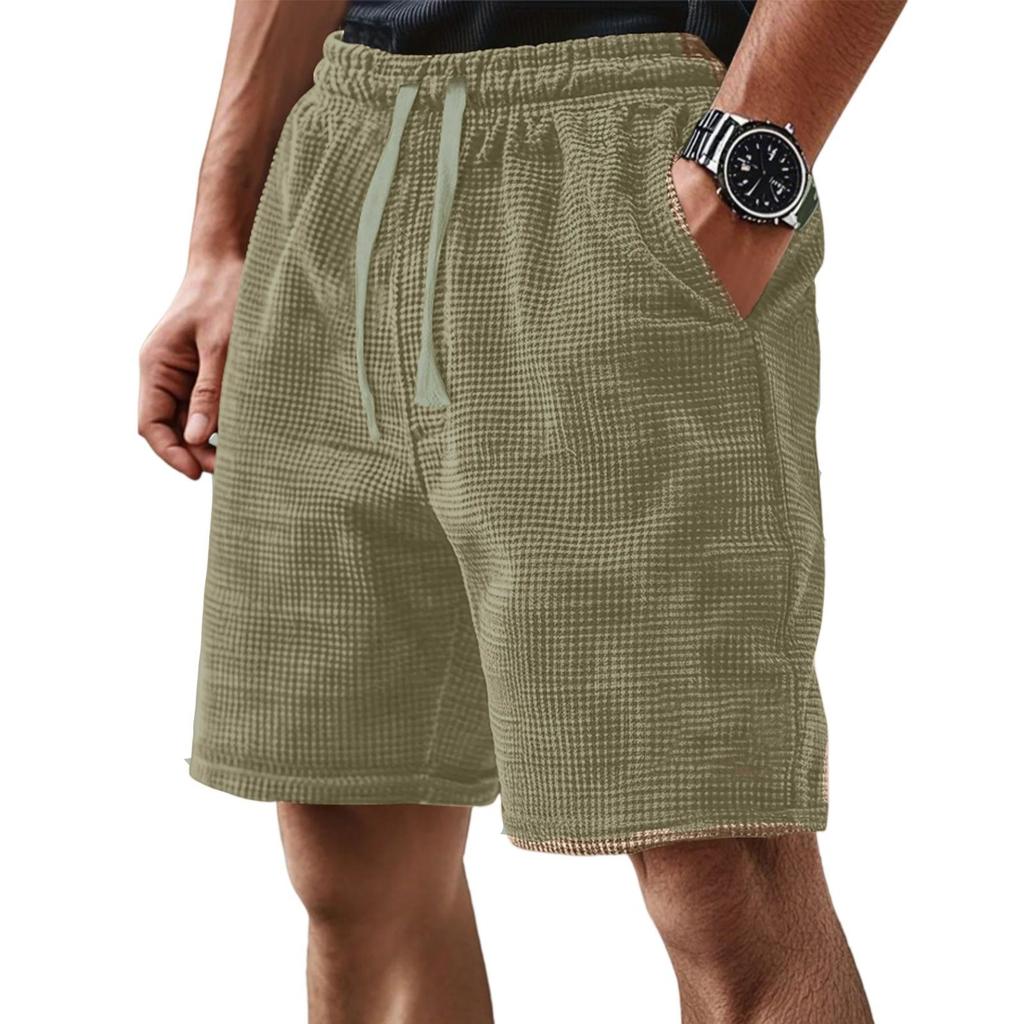 Men's Solid Color Shorts, Men's Sporty Casual Pants