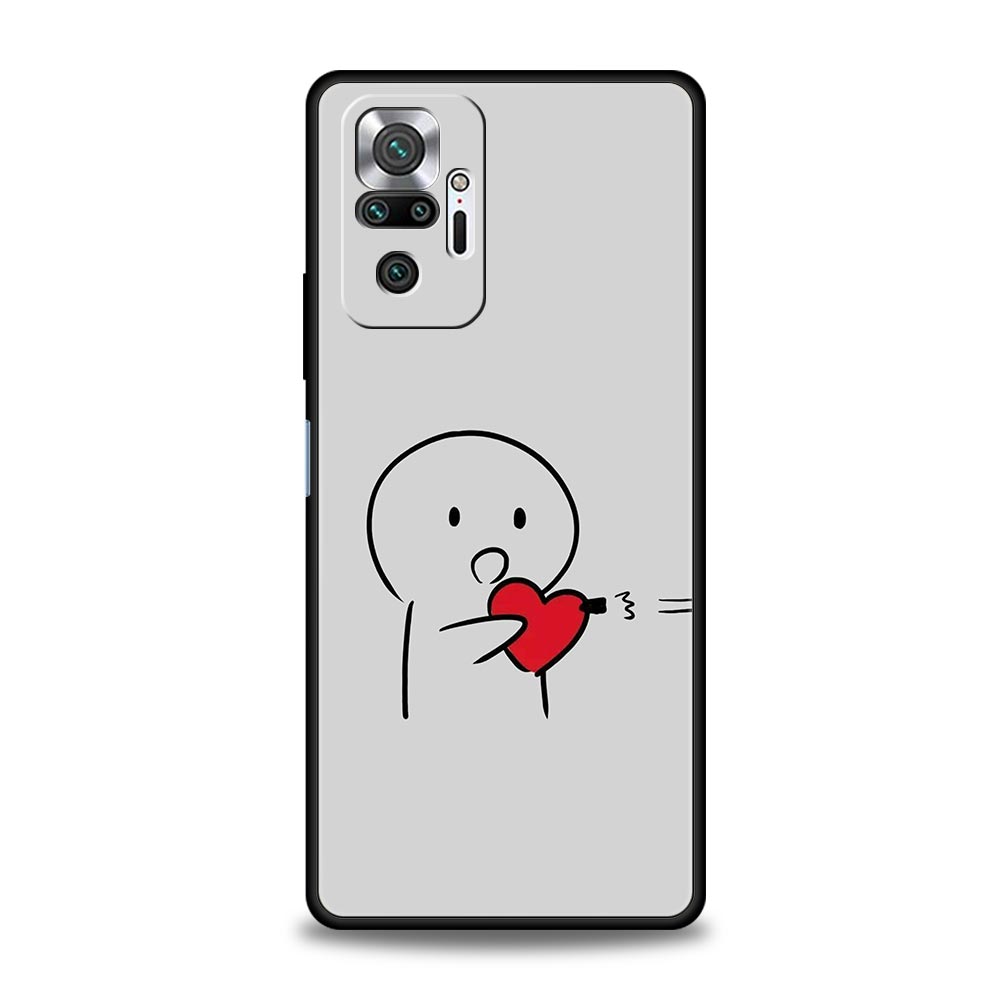 Cute Middle Finger Phone Case For Xiaomi Redmi Note 15 14 13 12 5G 11 10 Pro Plus 4G 9S 14C 13C 12C 10C Soft TPU Cover