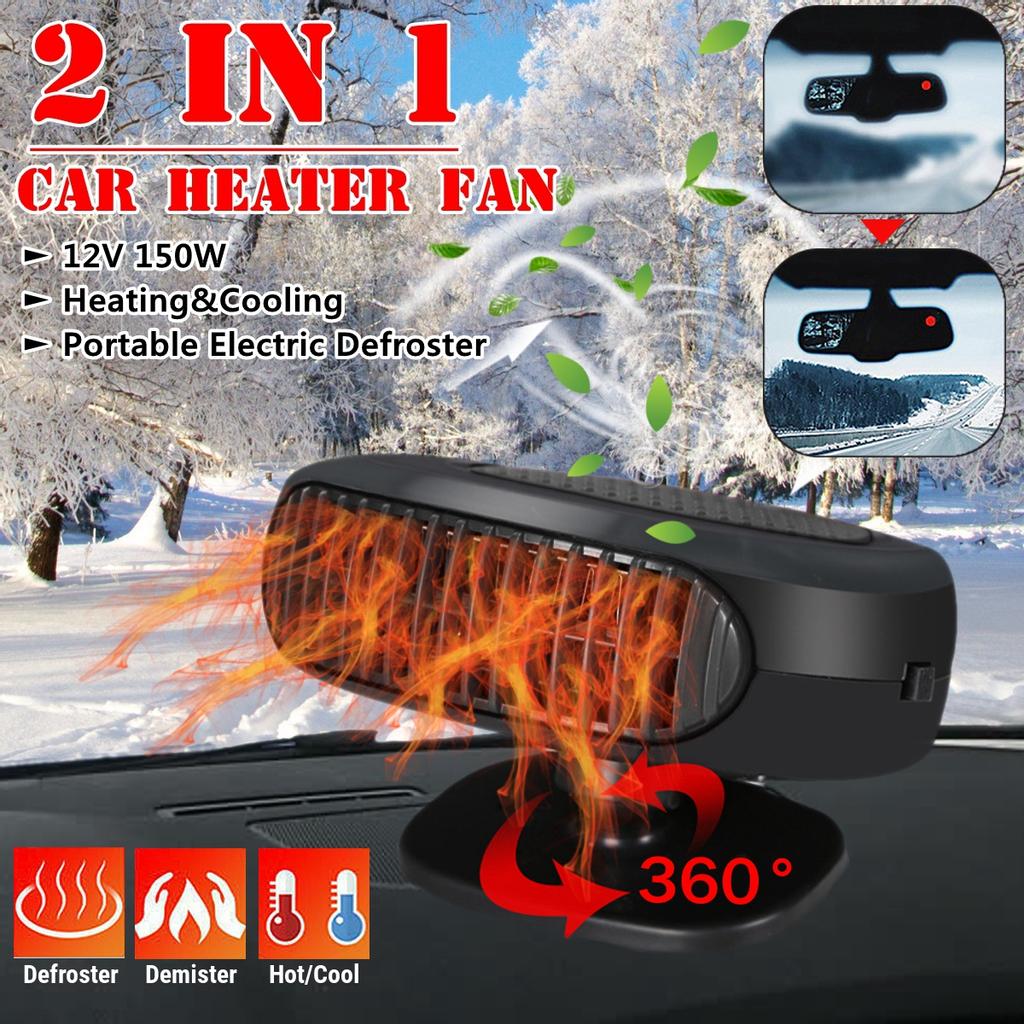 Buy 2 In 1 360° 12V 150W Car Auto Portable Electric Heater Heating ...