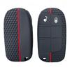 Silikon Autoschlüssel Abdeckung Fall für Dodge Ram Charger Journey Durango Jeep Grand Cherokee Chrysler Keyless Fob Shell Halter