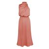 Elegant Women Summer Halter Sleeveless Long A-Line High Waist Solid Color Evening Dresses