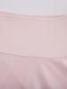 FAIRLIAR GOLF High-Waisted Jersey Flare Skirt (Pink)